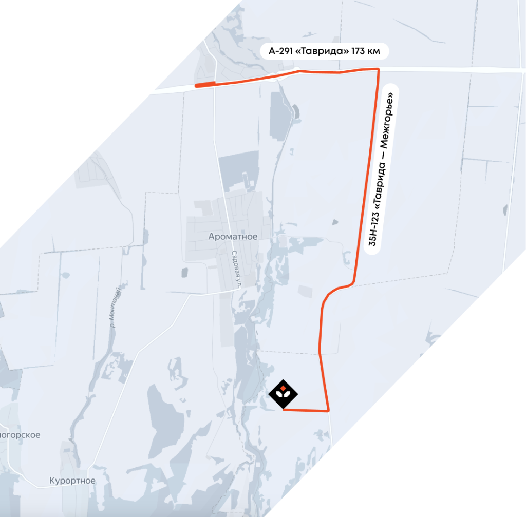 Схема проезда в питомник Суланж